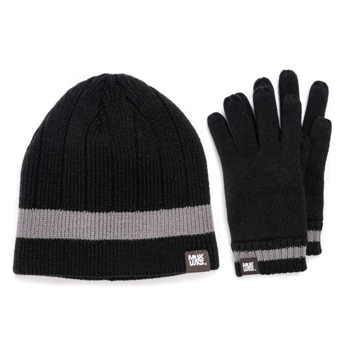 Ribbed Beanie & Glove Set