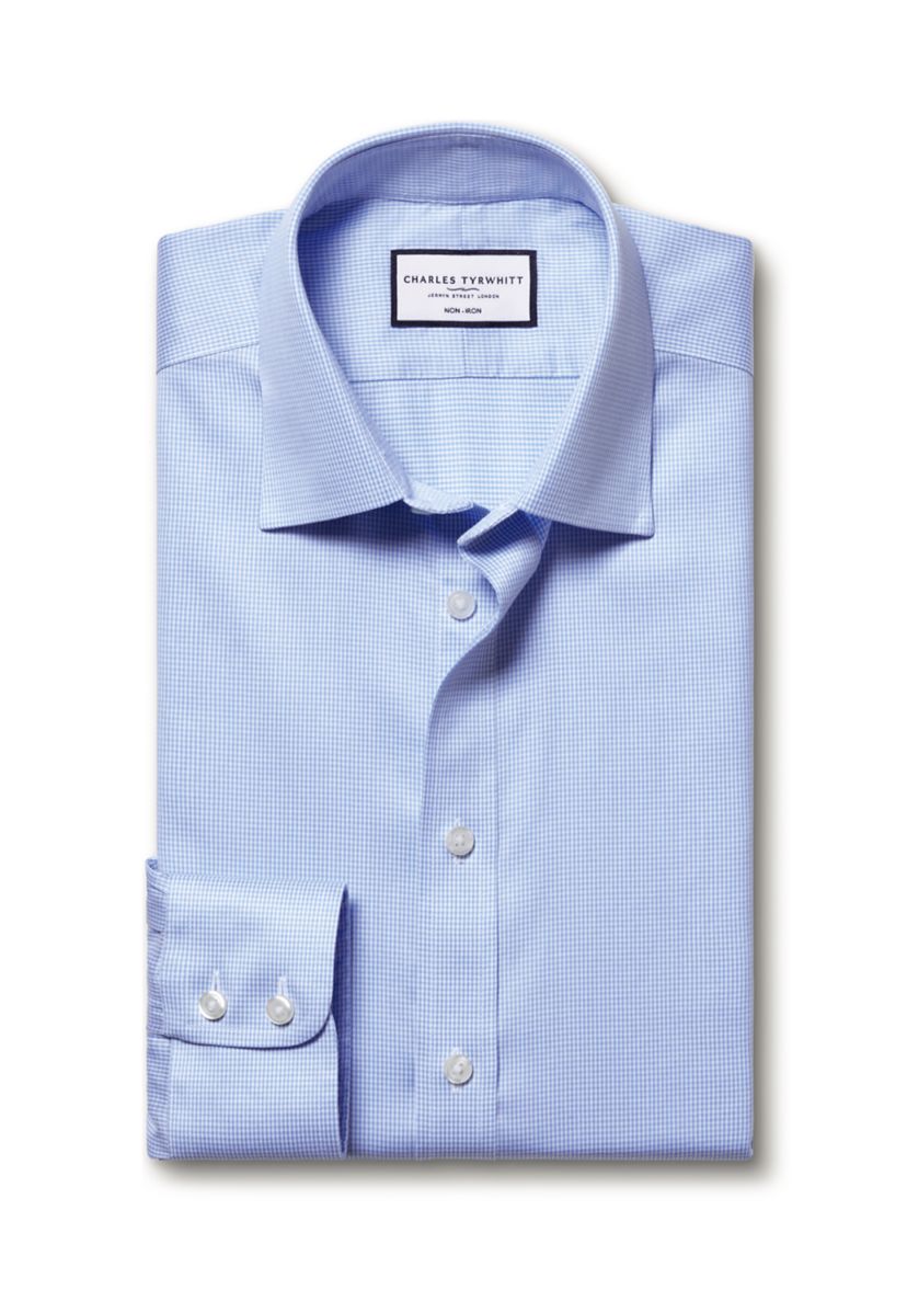 Mens Non Iron Puppytooth Shirt 