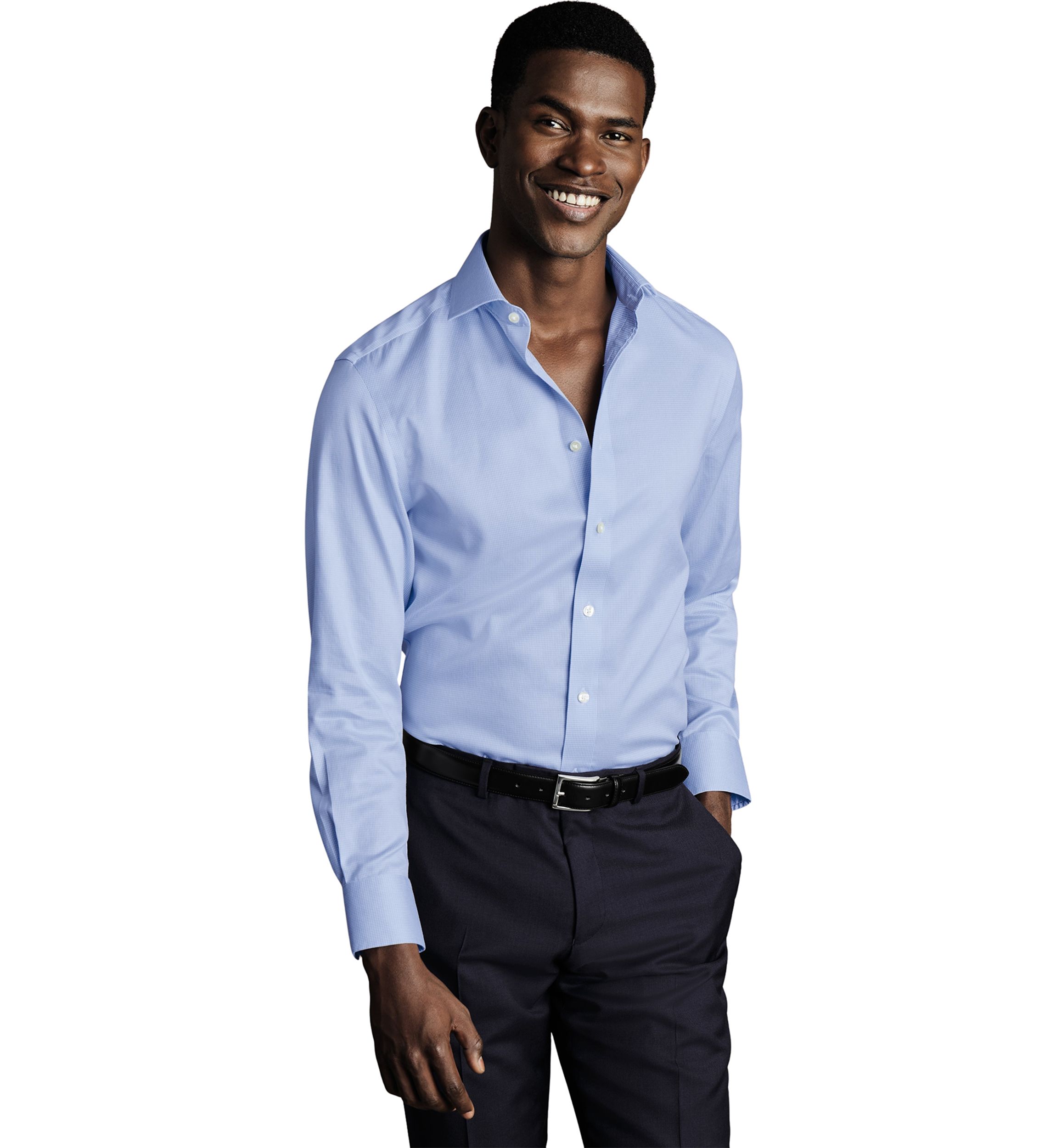 Mens Non Iron Puppytooth Shirt 