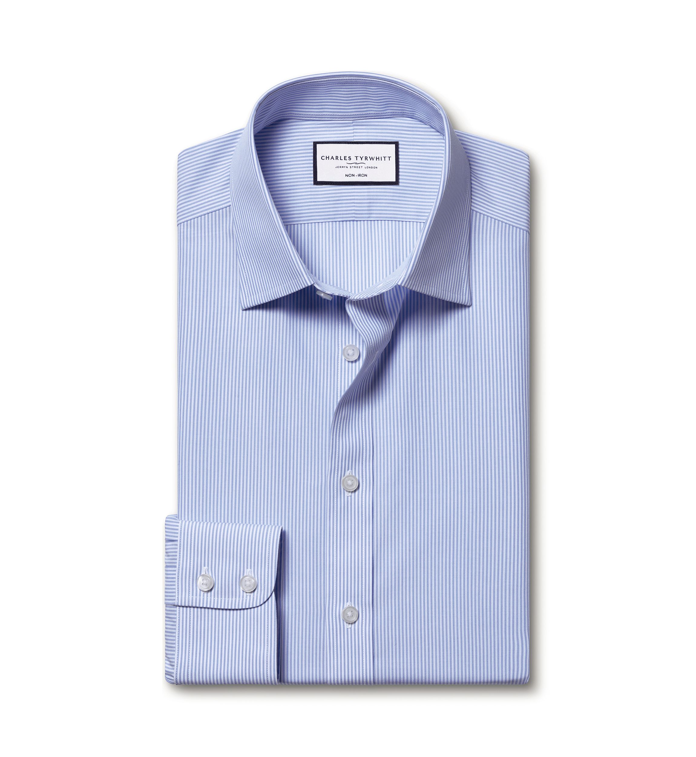 Mens Non Iron Bengal Stripe Shirt 