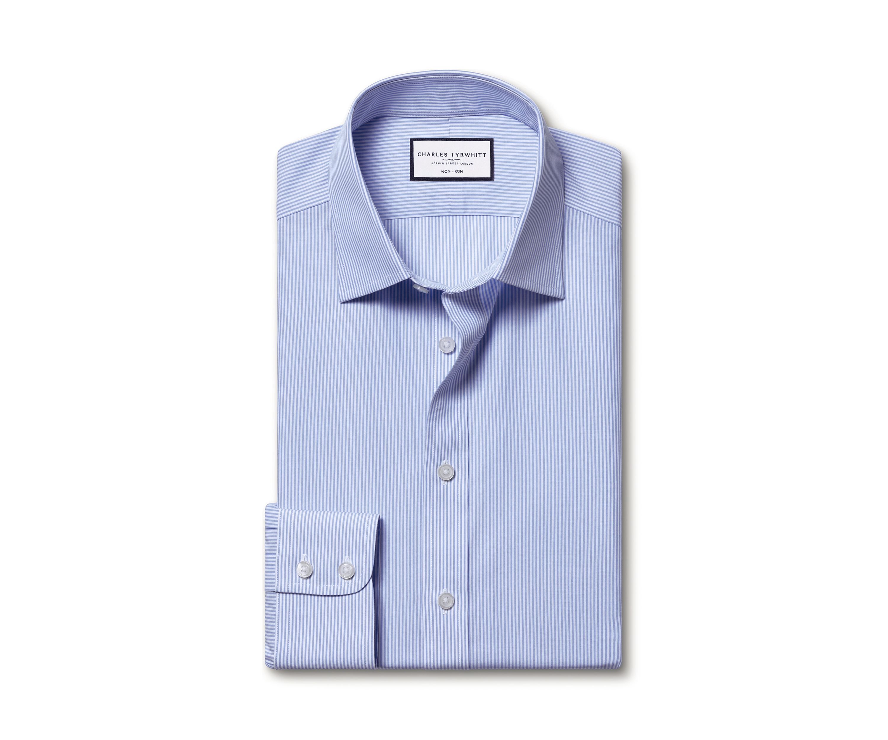 Mens Non Iron Bengal Stripe Shirt 