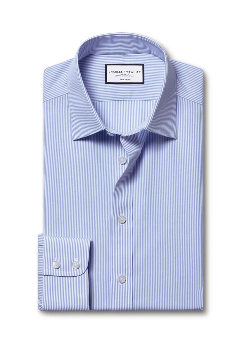 Mens Non Iron Bengal Stripe Shirt 