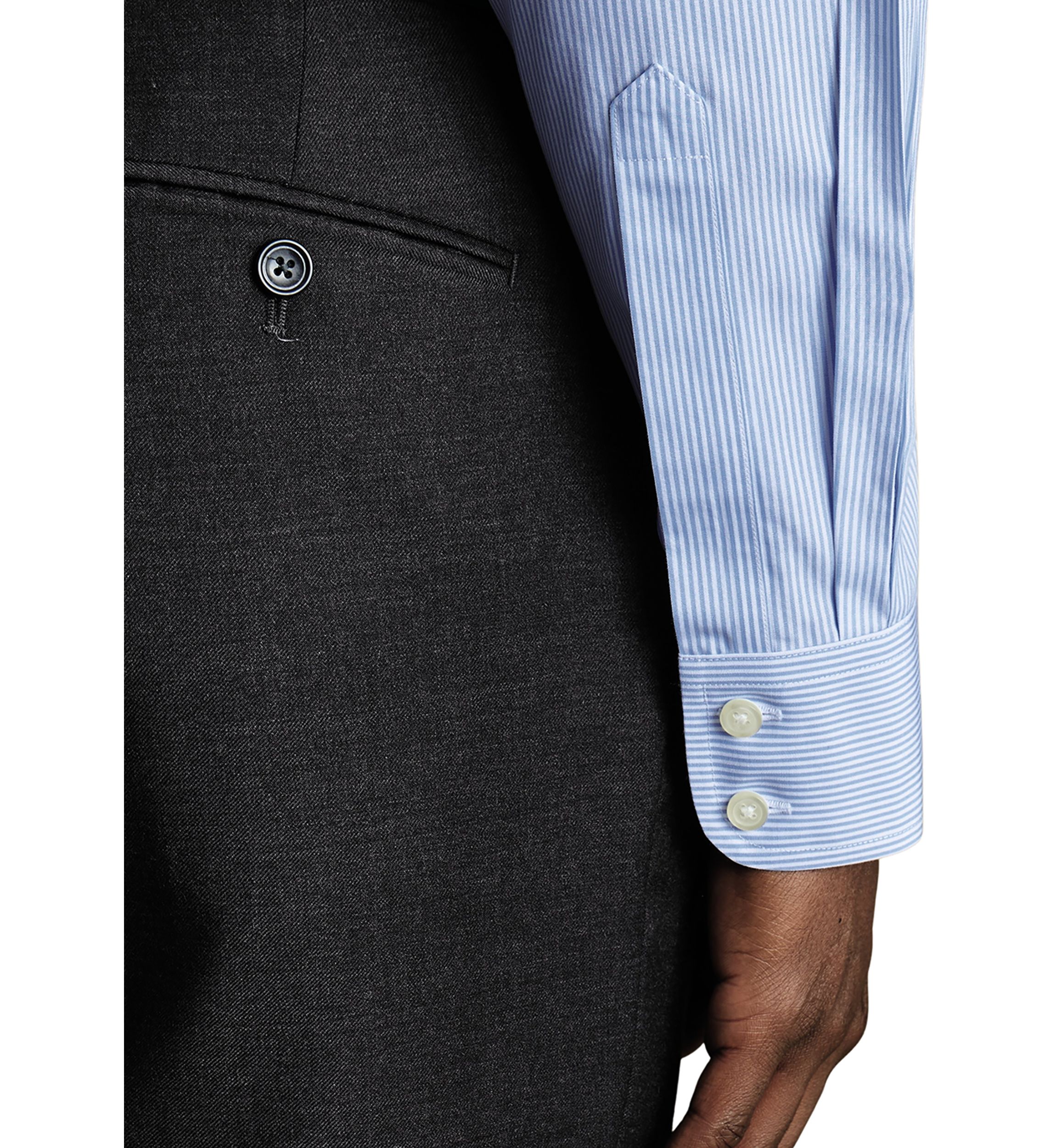 Mens Non Iron Bengal Stripe Shirt 