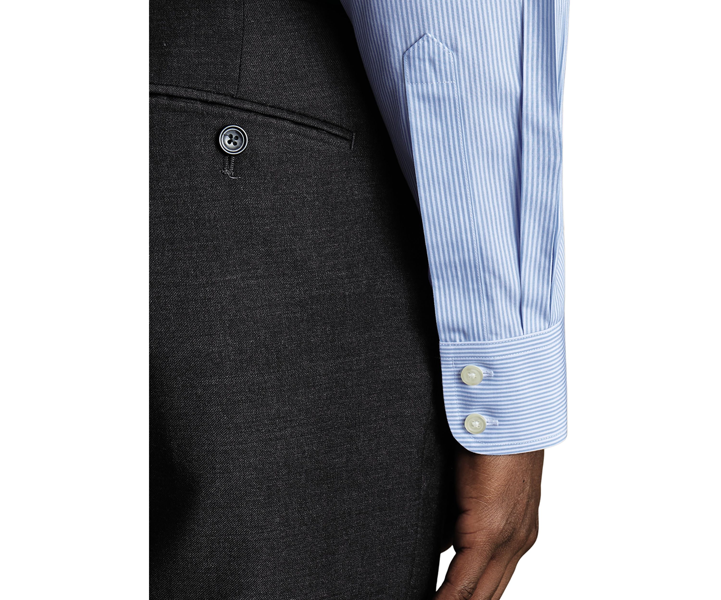 Mens Non Iron Bengal Stripe Shirt 