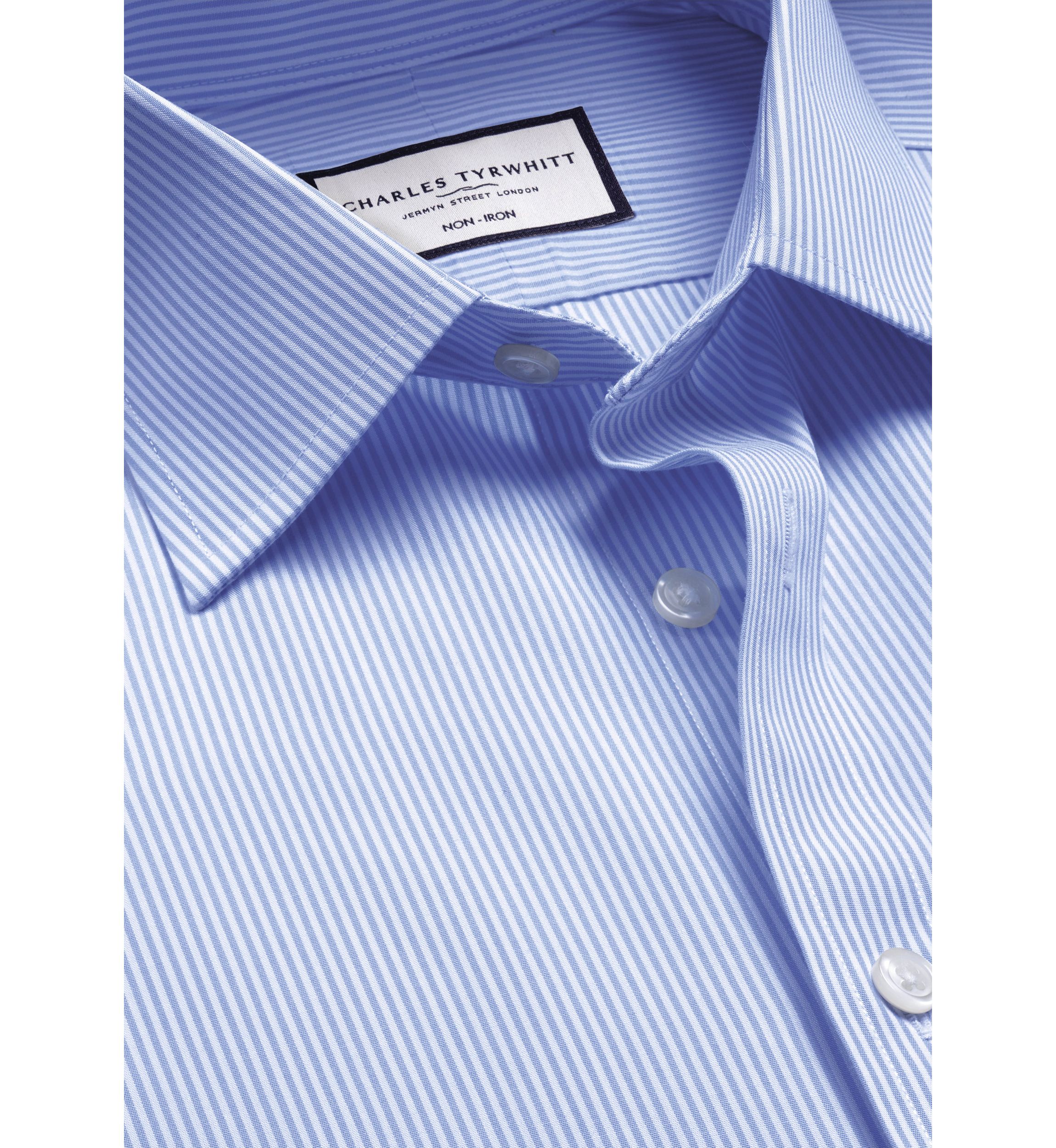 Mens Non Iron Bengal Stripe Shirt 