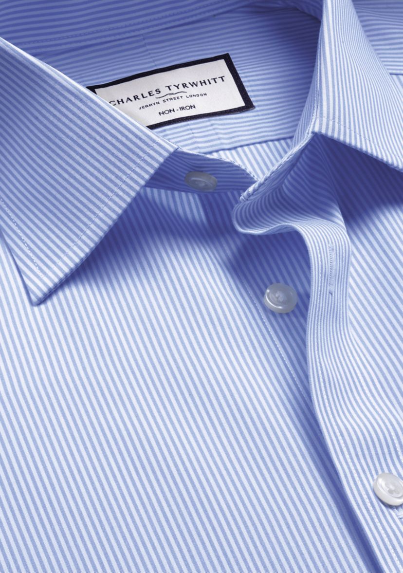 Mens Non Iron Bengal Stripe Shirt 