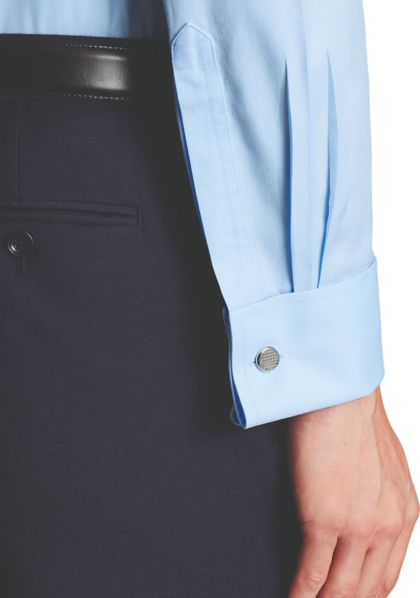 Mens Cutaway Collar Non Iron Twill Shirt 