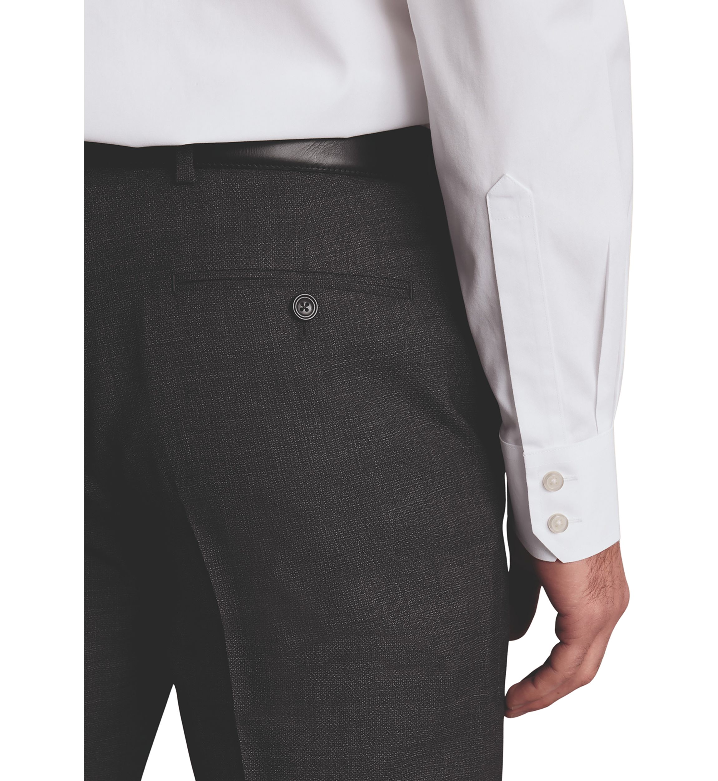 Mens Cutaway Collar Non Iron Poplin Shirt 