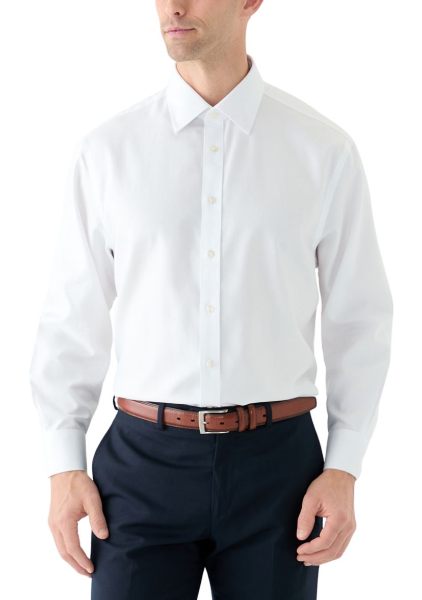Mens Non-Iron Herringbone Shirt