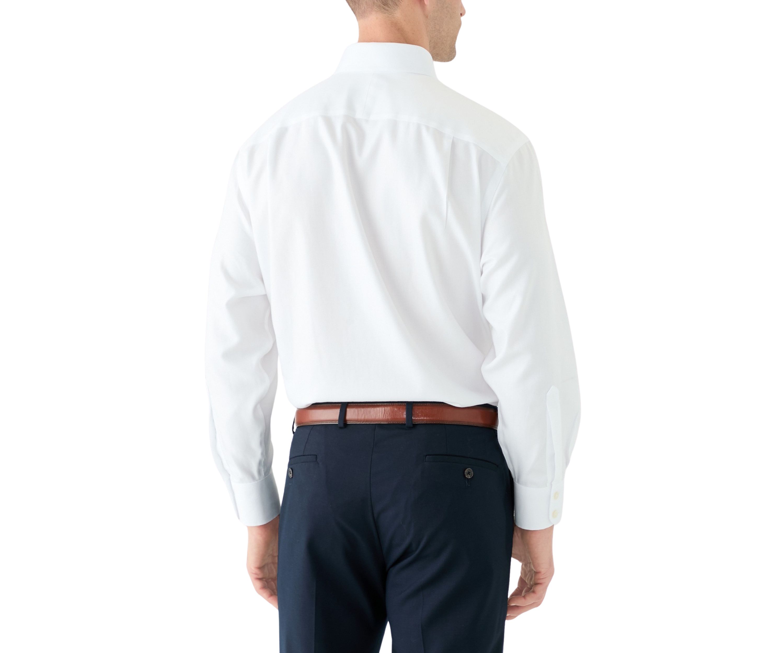 Mens Non-Iron Herringbone Shirt