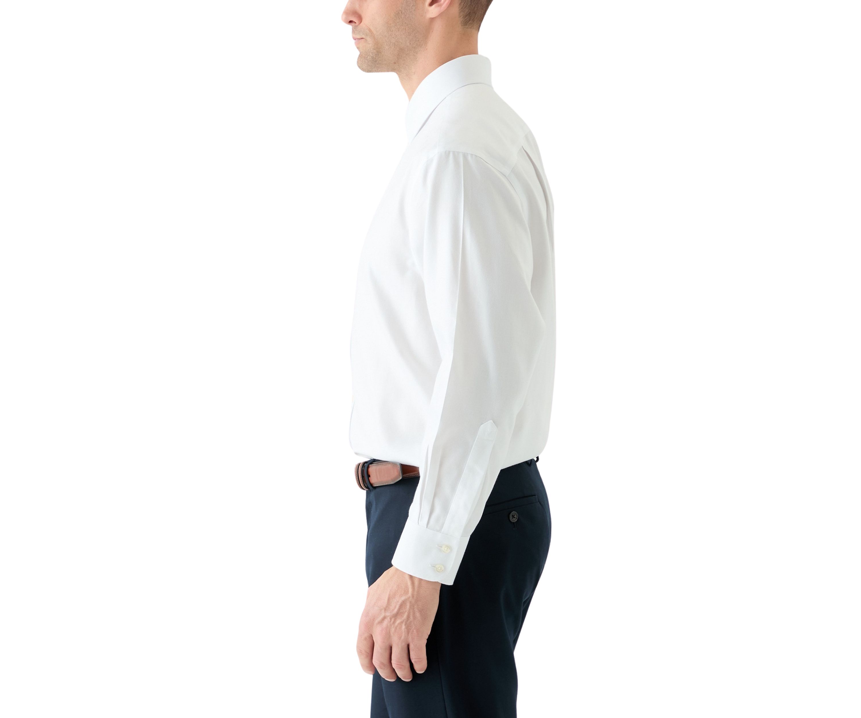 Mens Non-Iron Herringbone Shirt