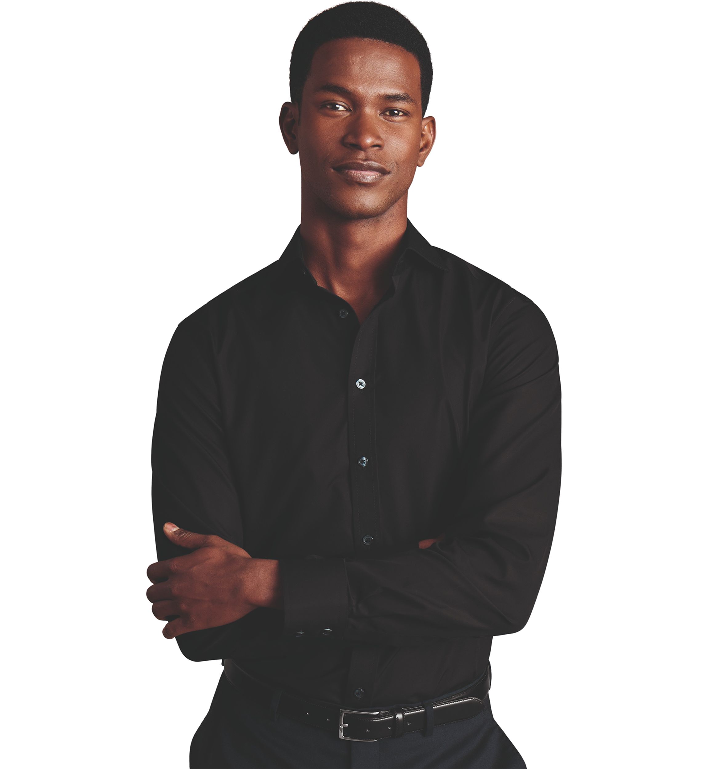Mens Cutaway Collar Non Iron Poplin Shirt 