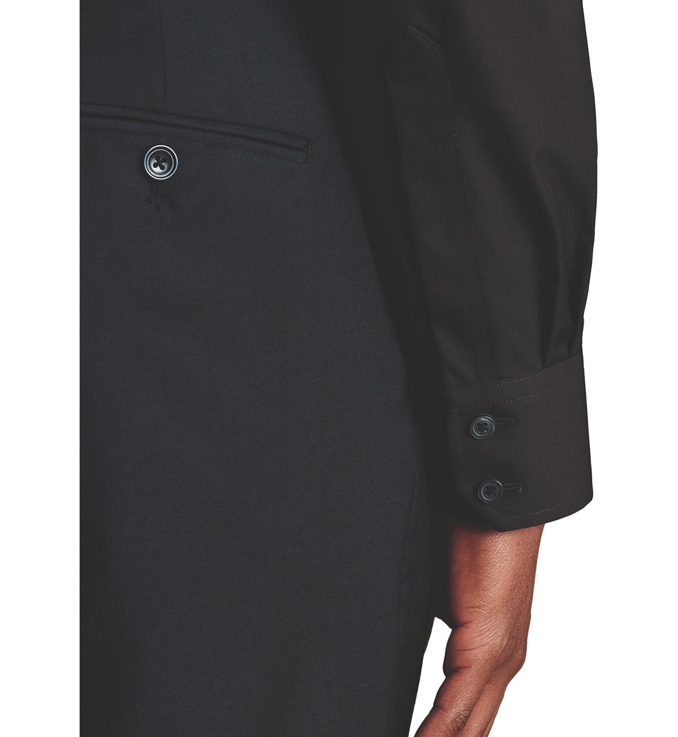 Mens Cutaway Collar Non Iron Poplin Shirt 