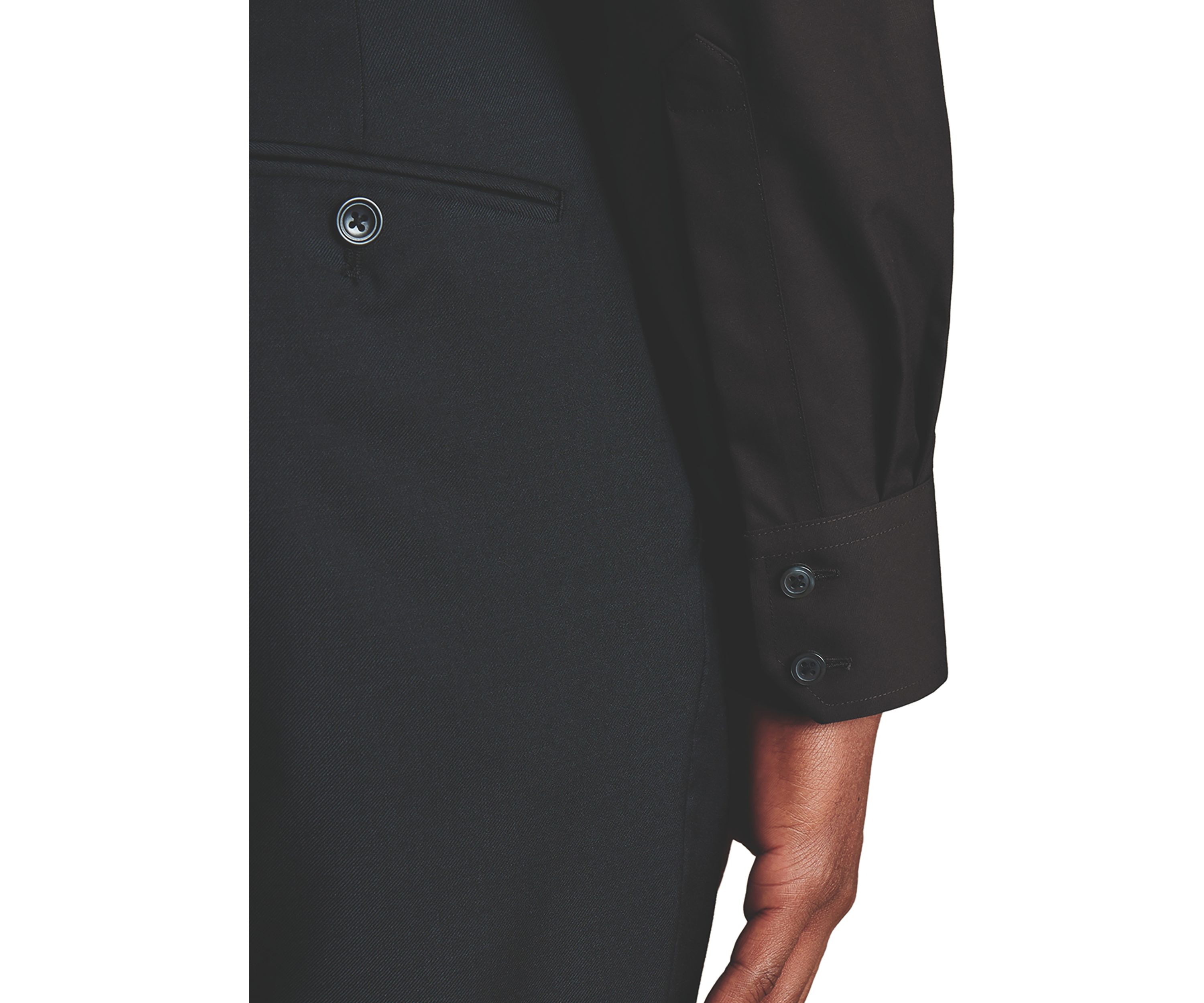 Mens Cutaway Collar Non Iron Poplin Shirt 