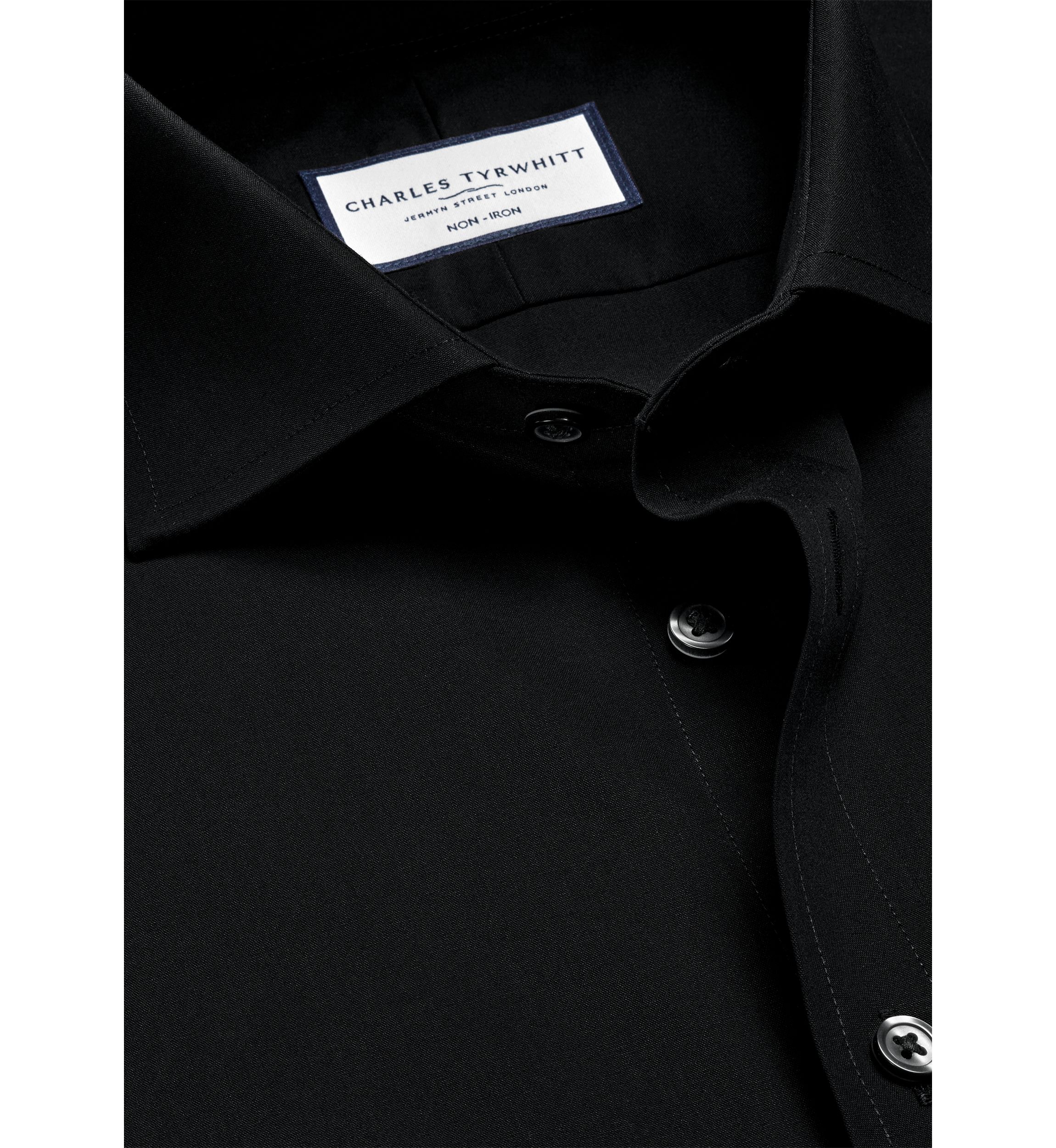 Mens Cutaway Collar Non Iron Poplin Shirt 