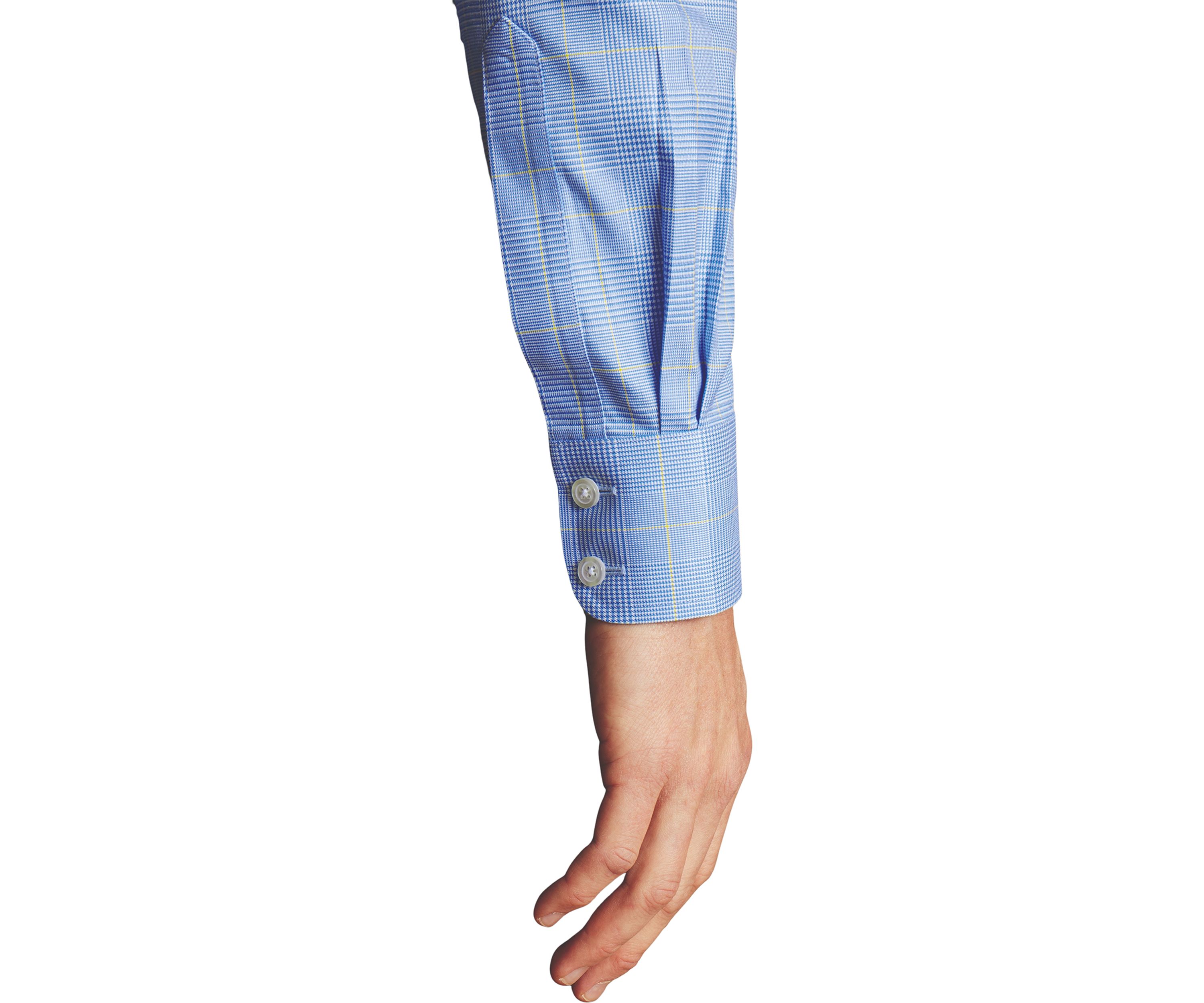 Mens Non Iron Prince of Wales Check Shirt