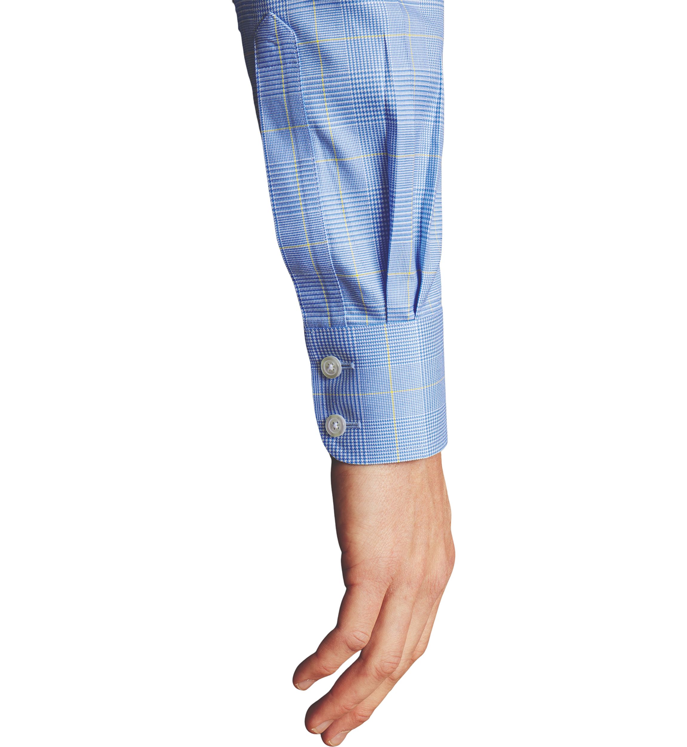 Mens Non Iron Prince of Wales Check Shirt 