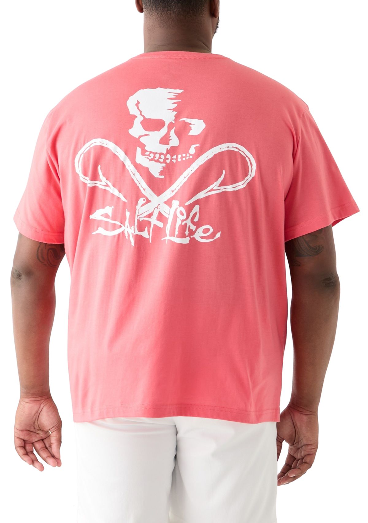 Mens Tall Skull and Hooks Graphic T-Shirt