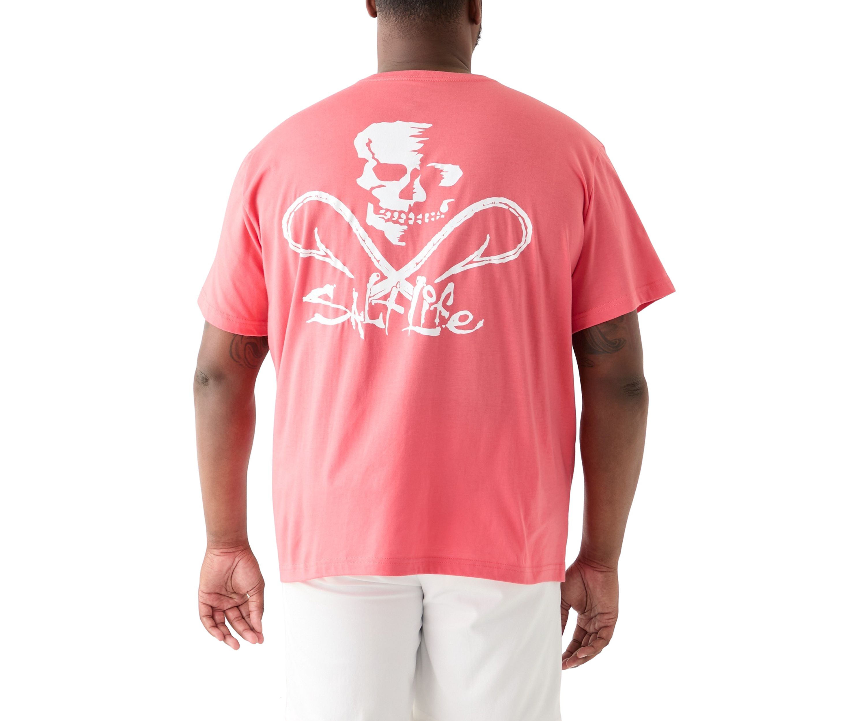 Mens Tall Skull and Hooks Graphic T-Shirt