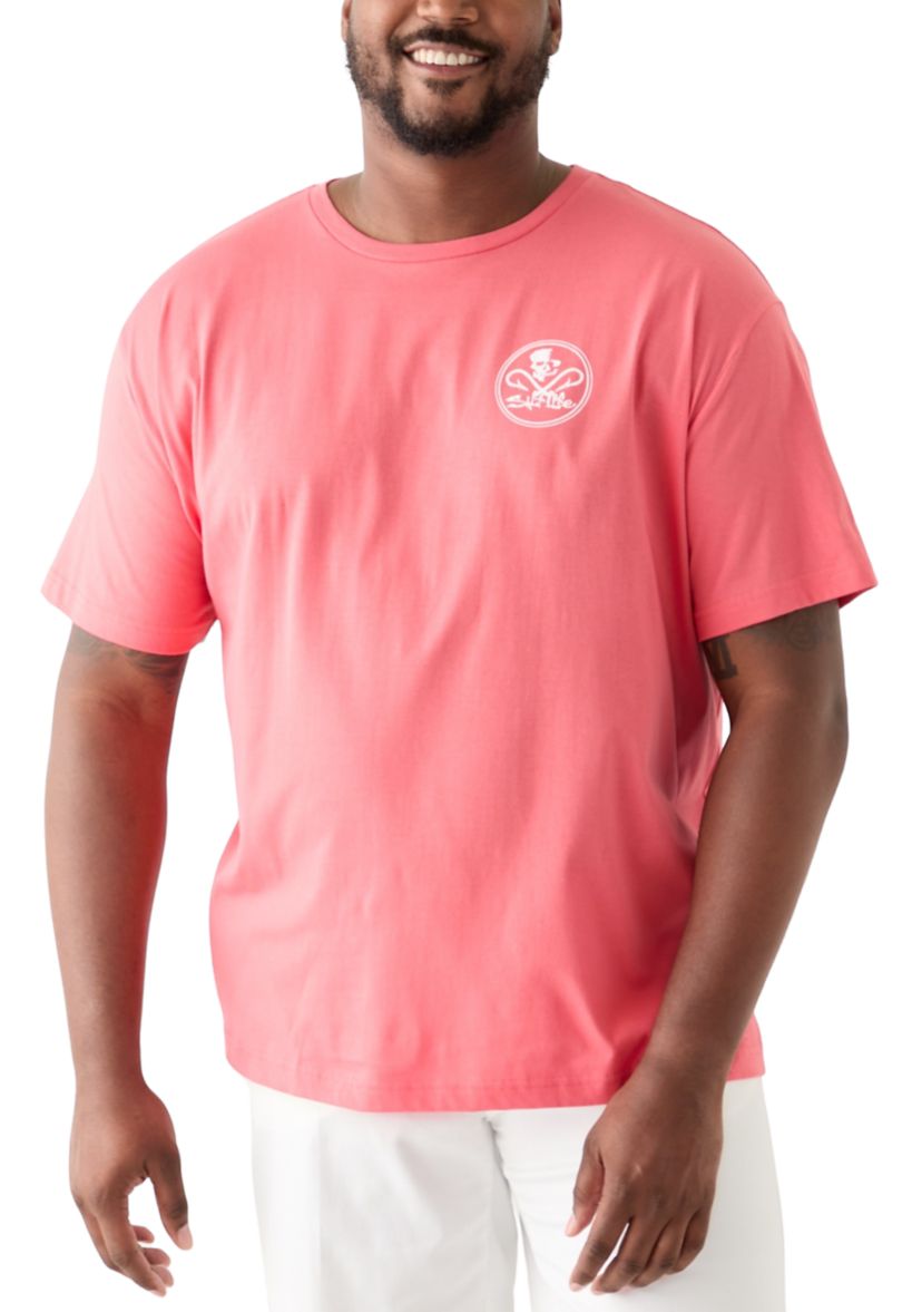 Mens Tall Skull and Hooks Graphic T-Shirt