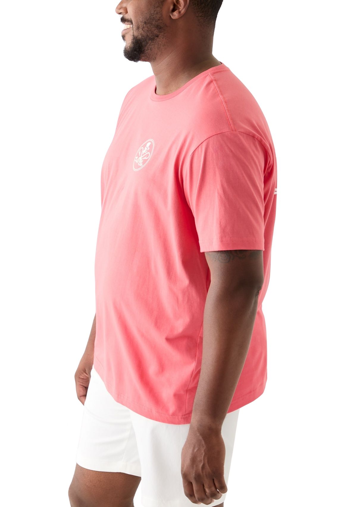 Mens Tall Skull and Hooks Graphic T-Shirt