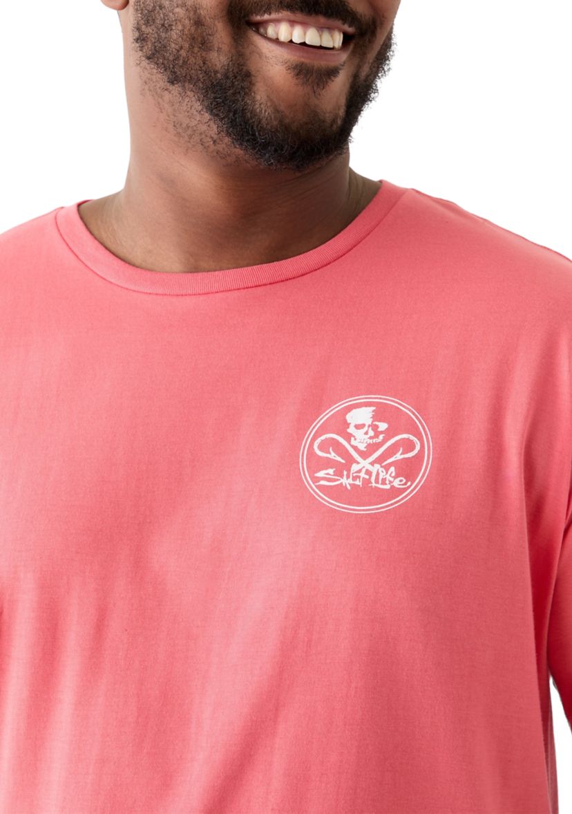 Mens Tall Skull and Hooks Graphic T-Shirt