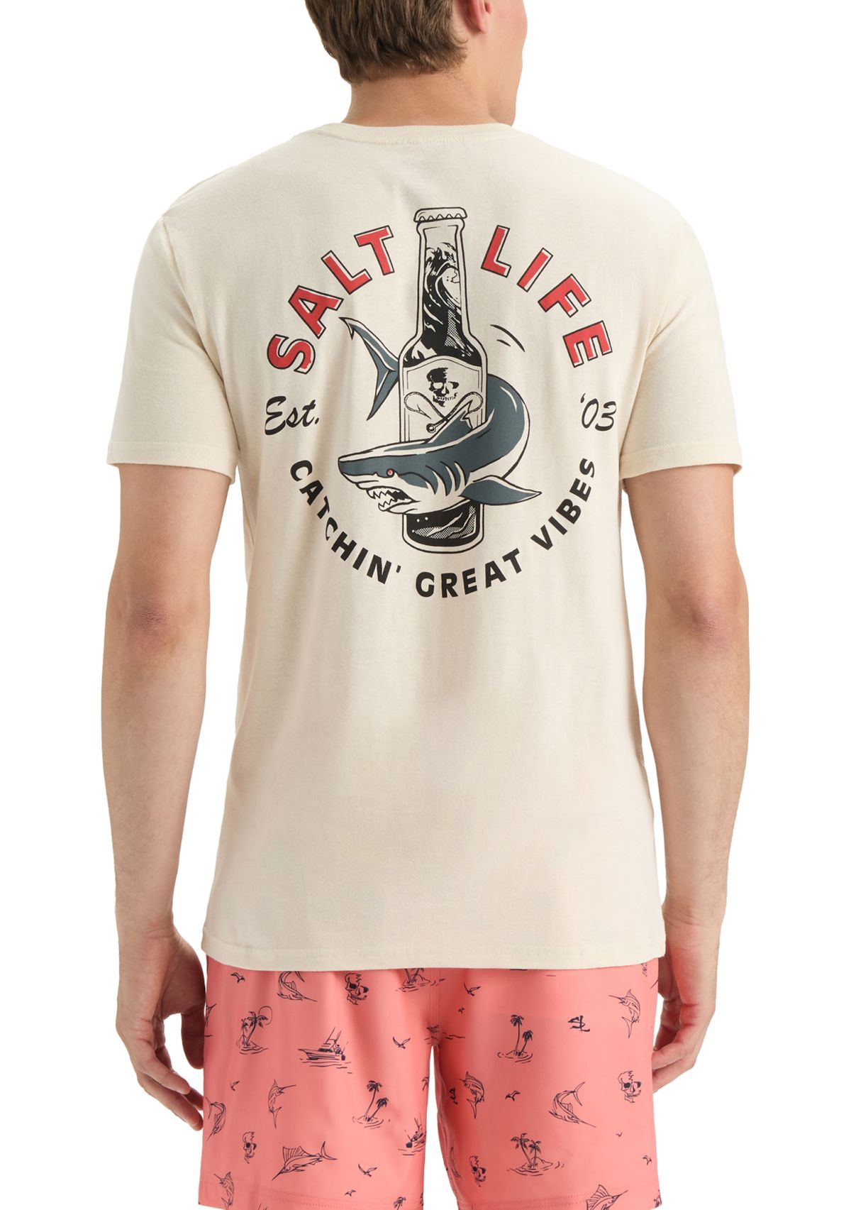 Mens Catchin’ Vibes Short Sleeve 30s T-Shirt