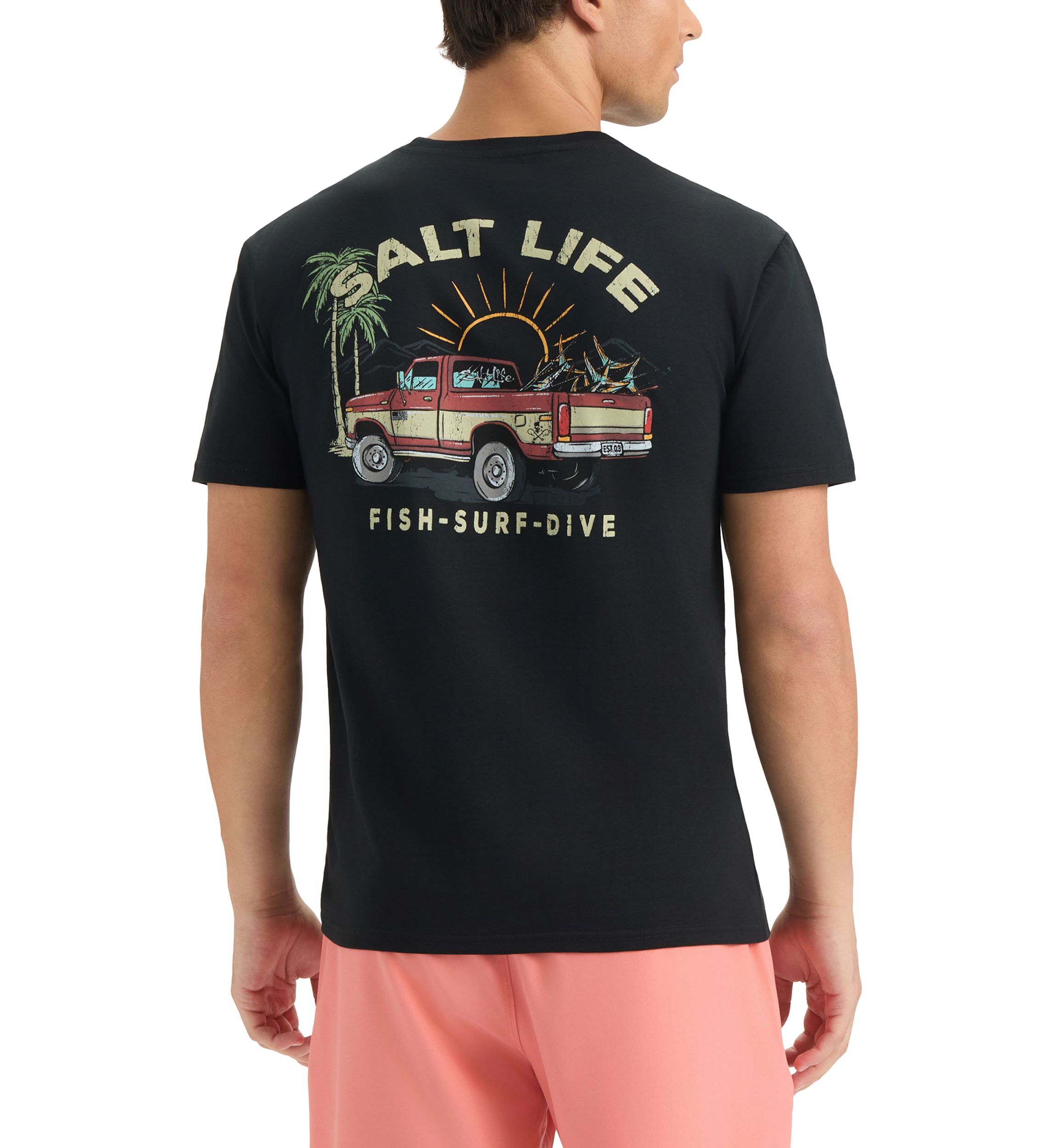 Trucks and Tail Short Sleeve 30s Tee