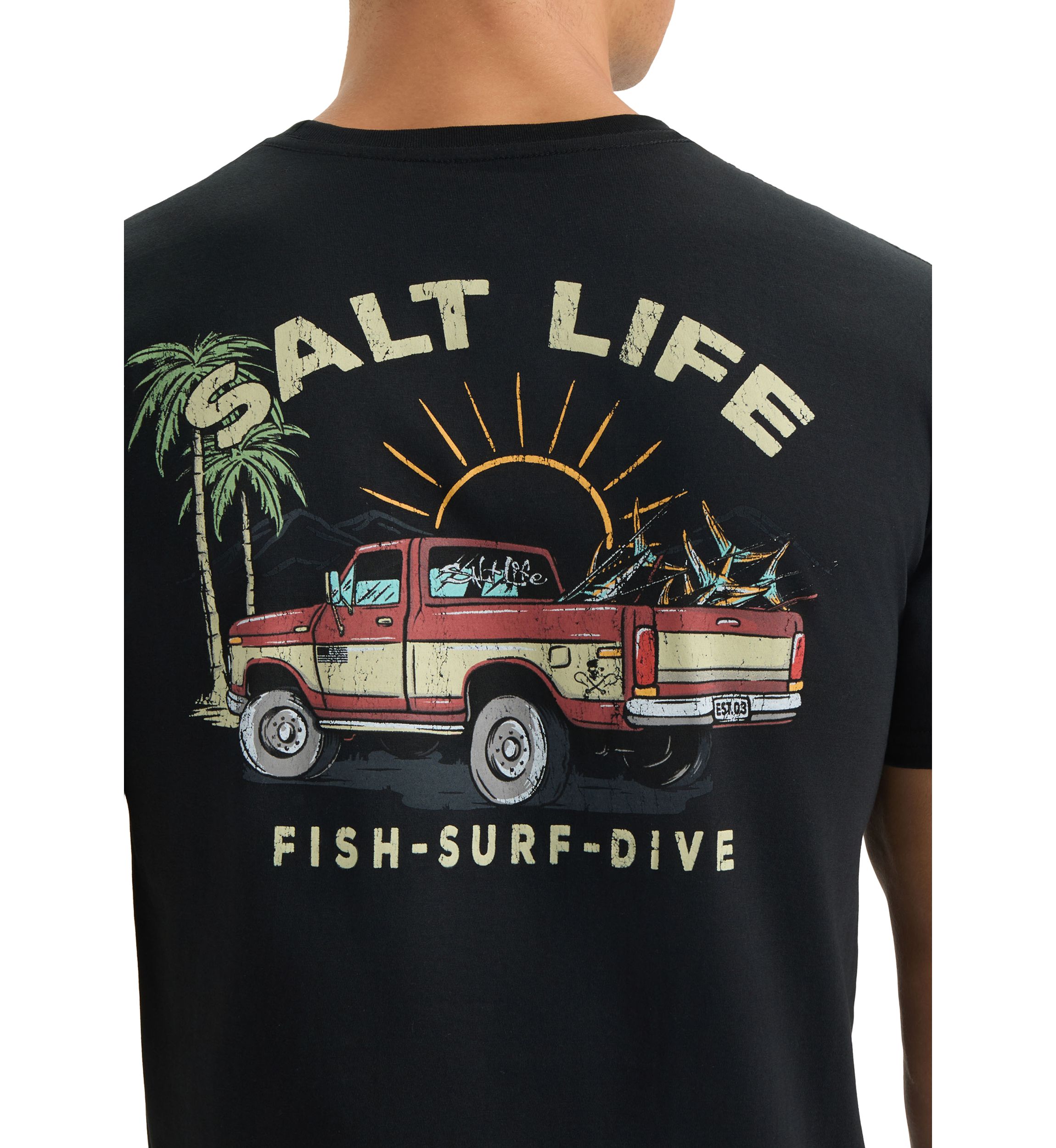 Trucks and Tail Short Sleeve 30s Tee