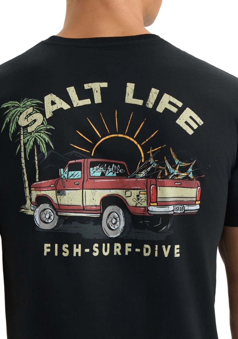 Trucks and Tail Short Sleeve 30s Tee
