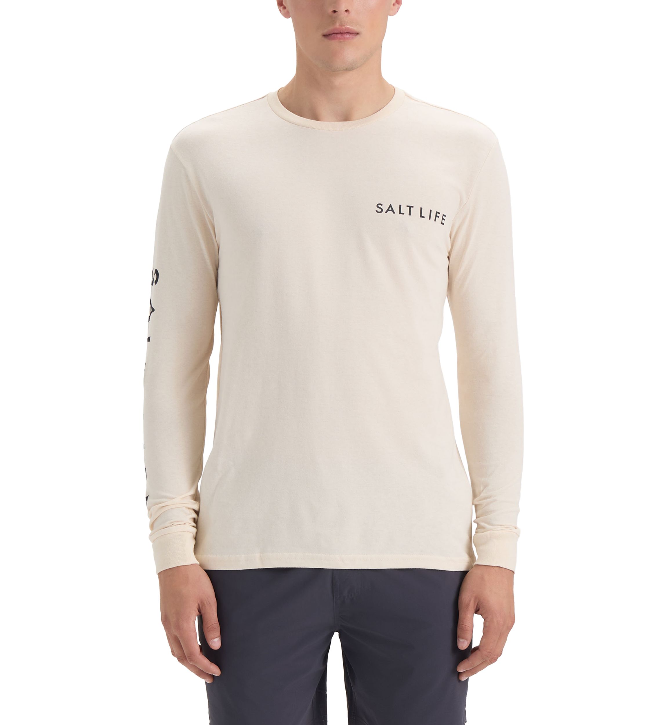 Mens Fishing Buddy Long Sleeve 30s Graphic T-Shirt