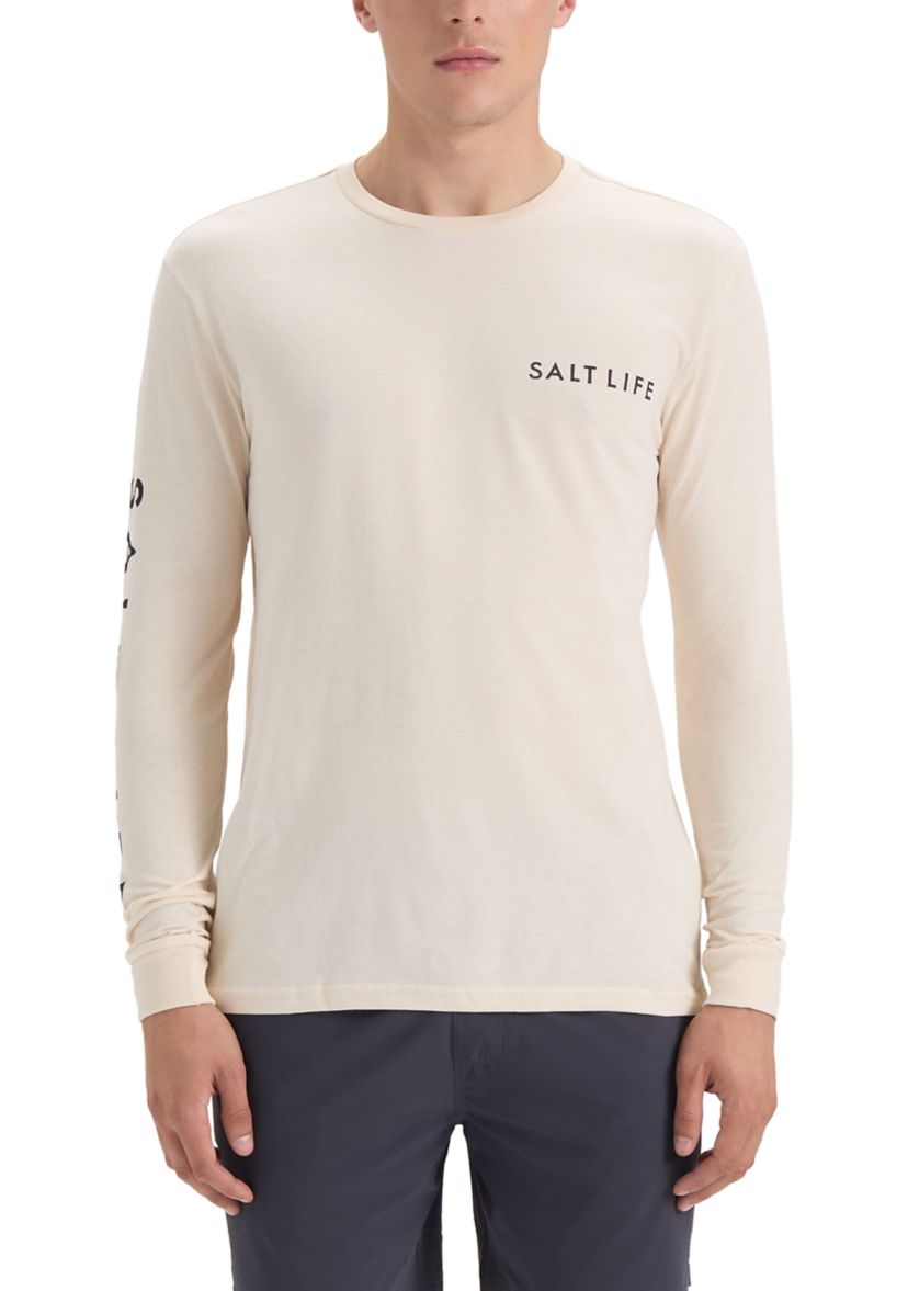 Mens Fishing Buddy Long Sleeve 30s Graphic T-Shirt