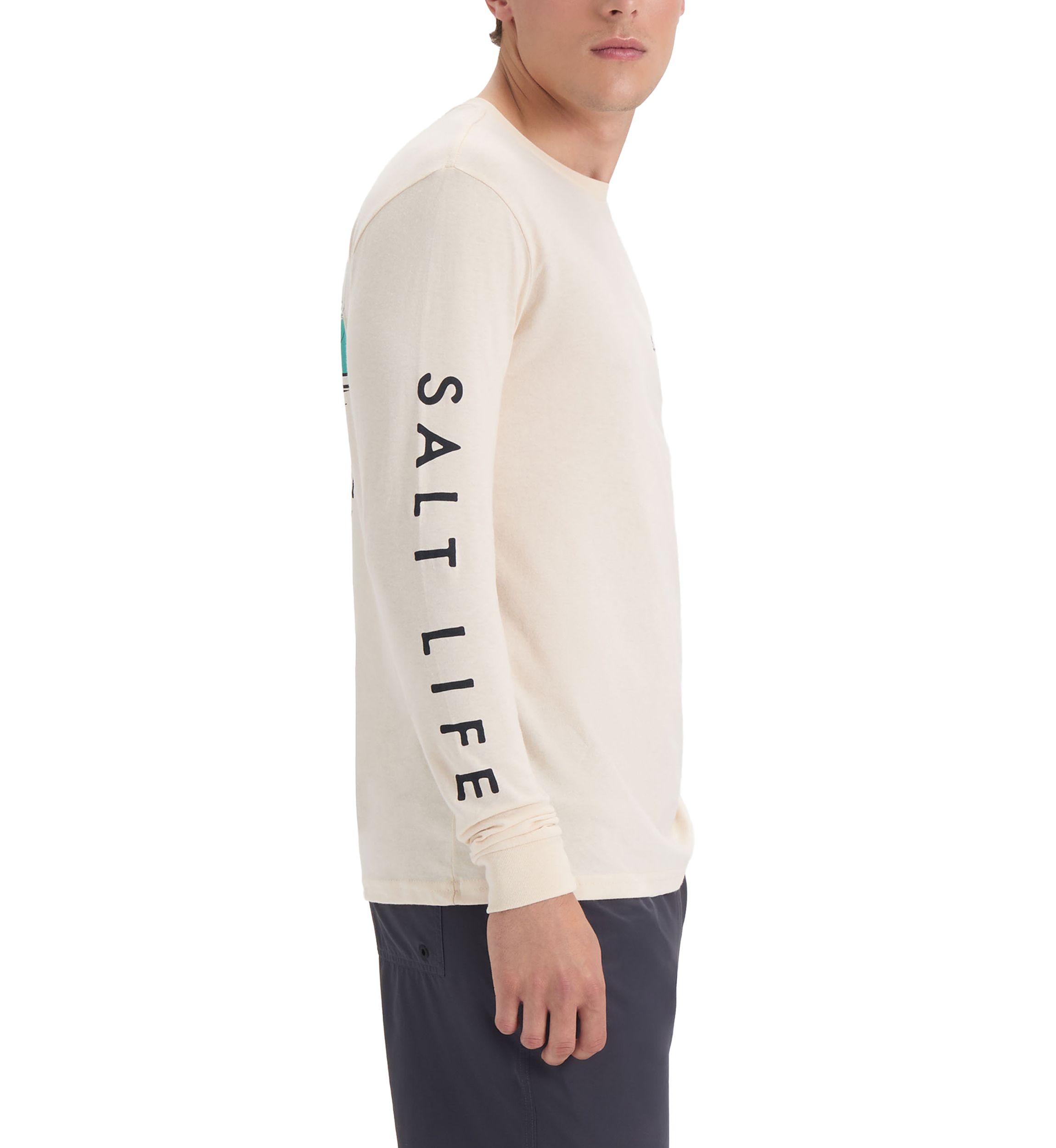 Mens Fishing Buddy Long Sleeve 30s Graphic T-Shirt