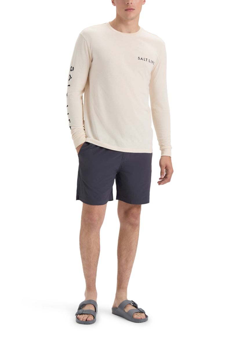 Mens Fishing Buddy Long Sleeve 30s Graphic T-Shirt