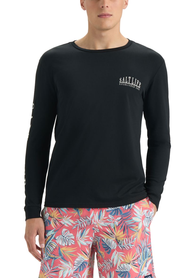 Palm Islet Long Sleeve Graphic T-Shirt 