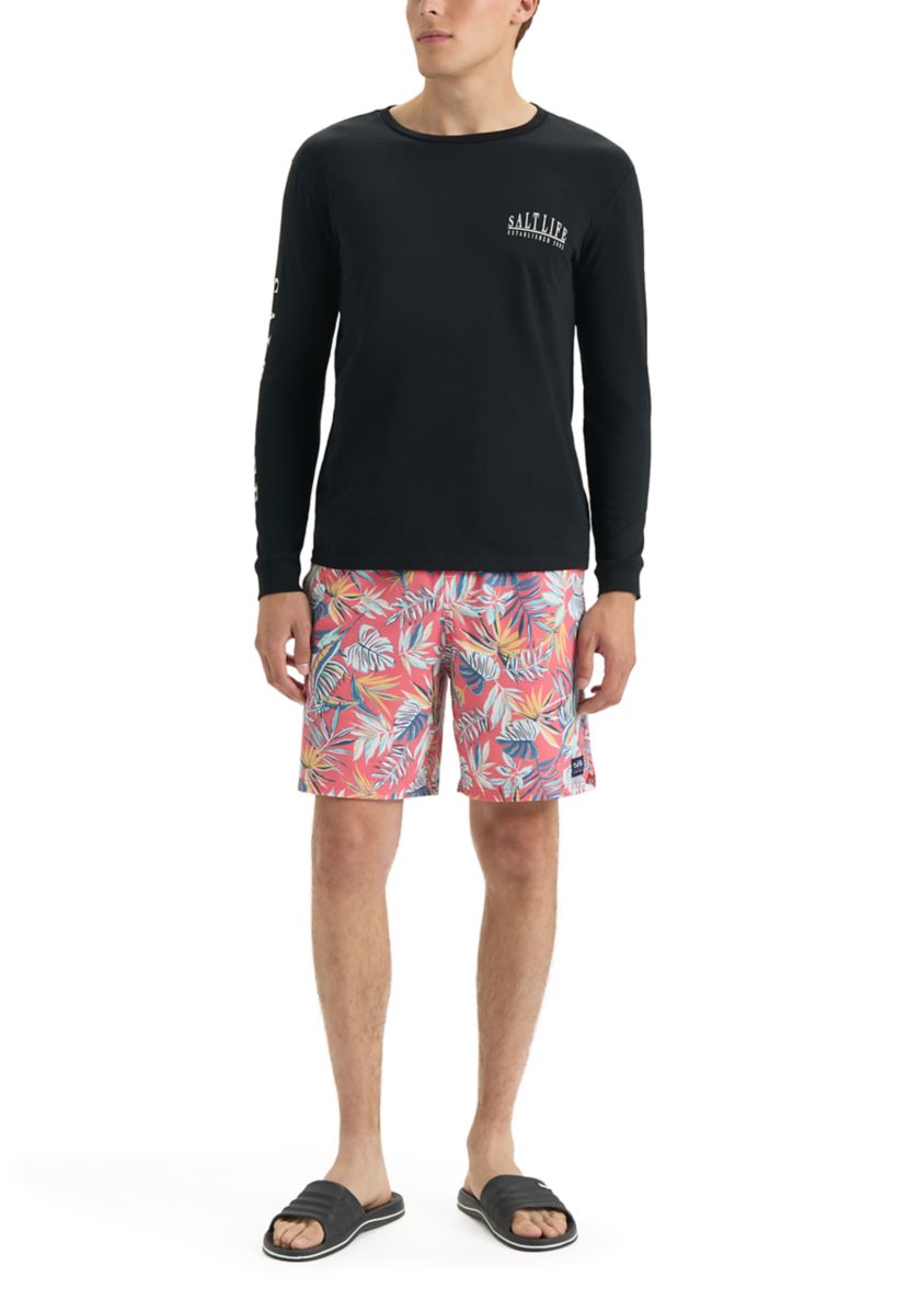Palm Islet Long Sleeve Graphic T-Shirt 