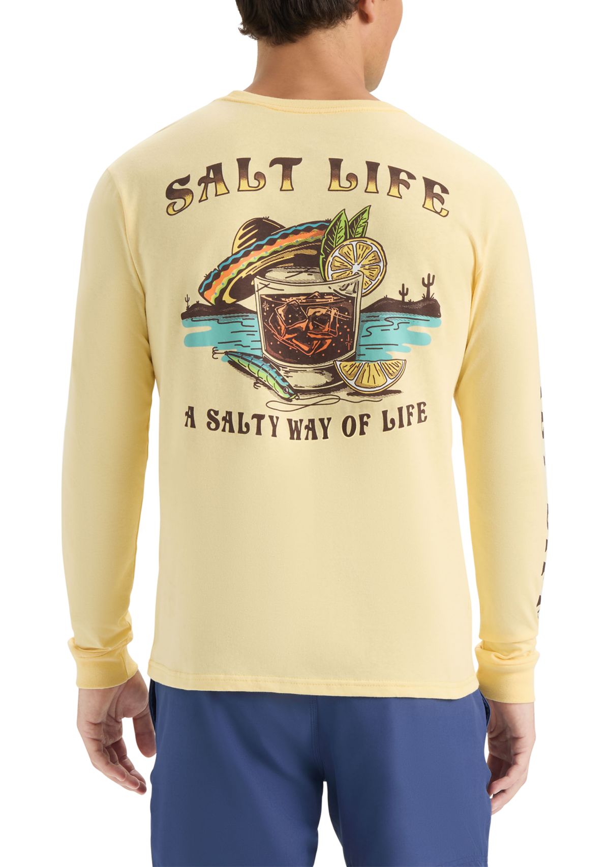 Salty Way of Life Long Sleeve 30s Graphic T-Shirt 