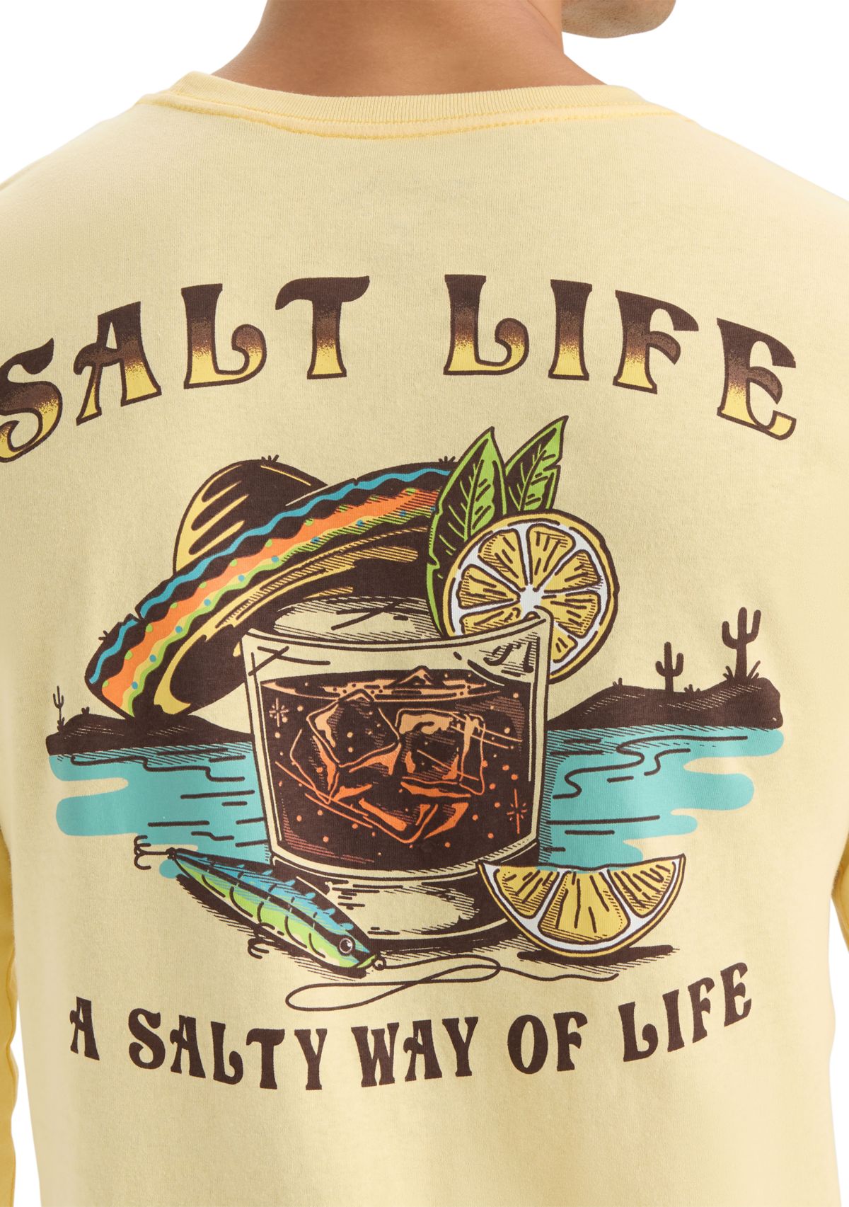 Salty Way of Life Long Sleeve 30s Graphic T-Shirt 