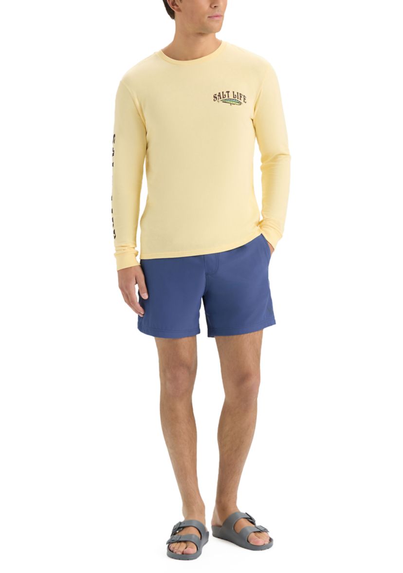 Salty Way of Life Long Sleeve 30s Graphic T-Shirt 