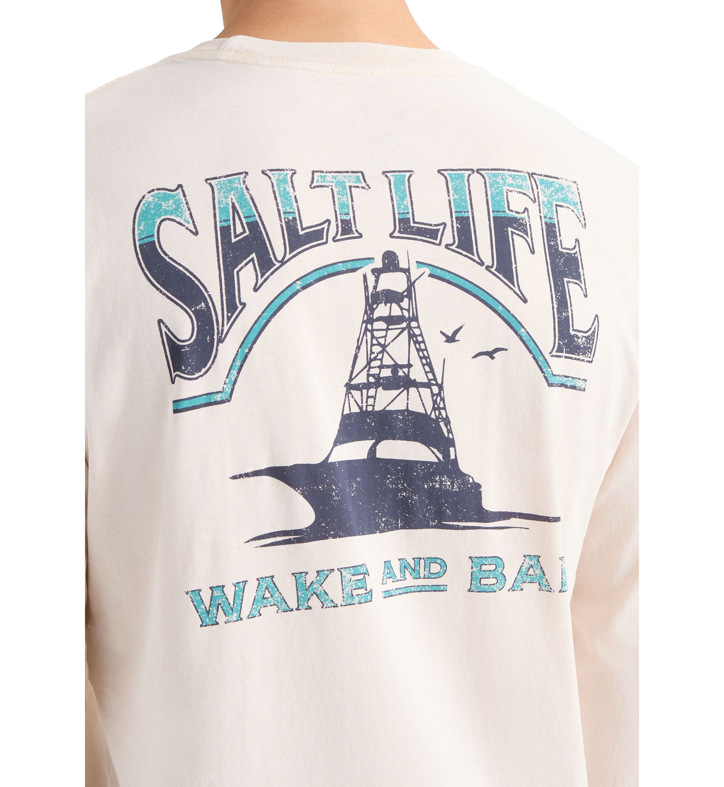 Mens Wake and Bait Boating Long Sleeve T-Shirt