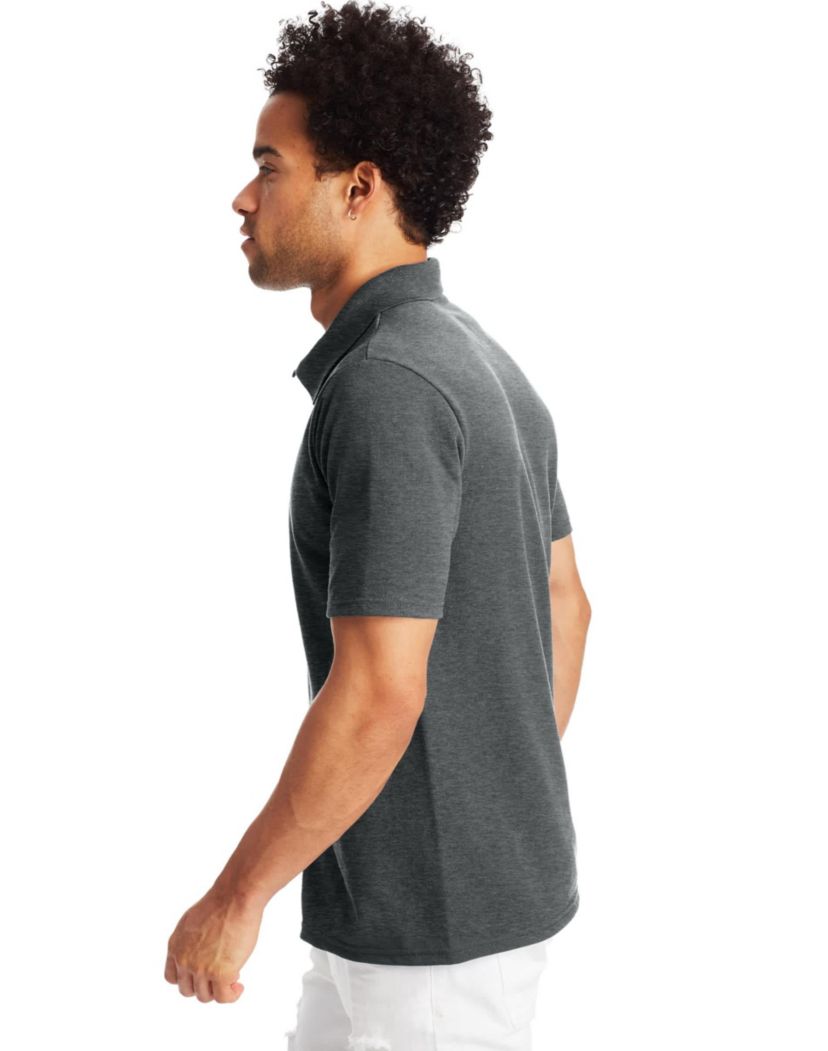 Hanes Mens Pique Polo Shirt (Big & Tall Sizes Available)