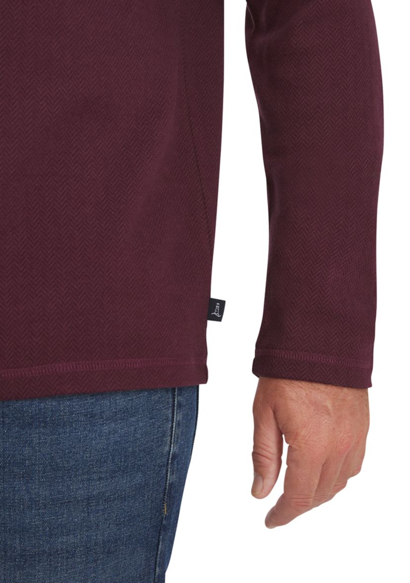 Mens Brushed Herringbone Crewneck Shirt