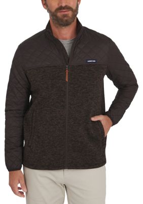 LANDS' END Men's Sweater Fleece Jacket, 2XL
