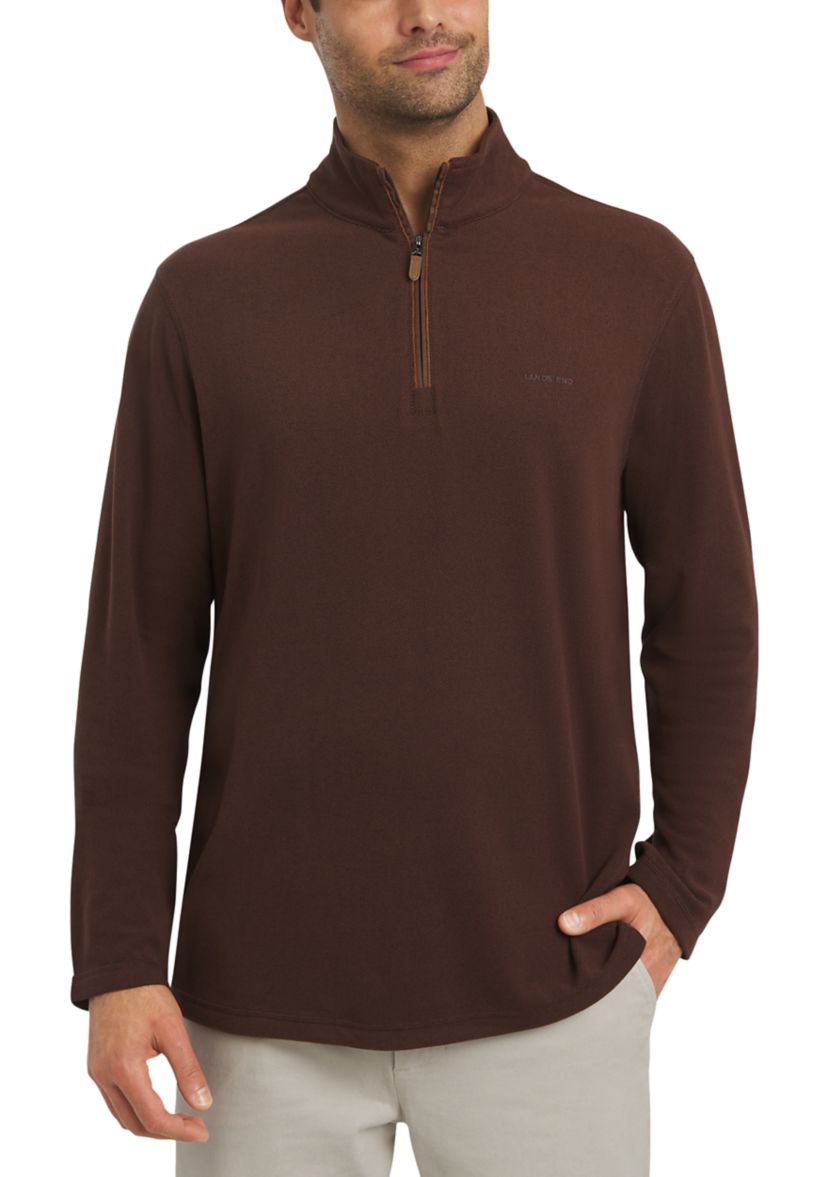 Mens Brushed Pique 1/4 Zip Pullover