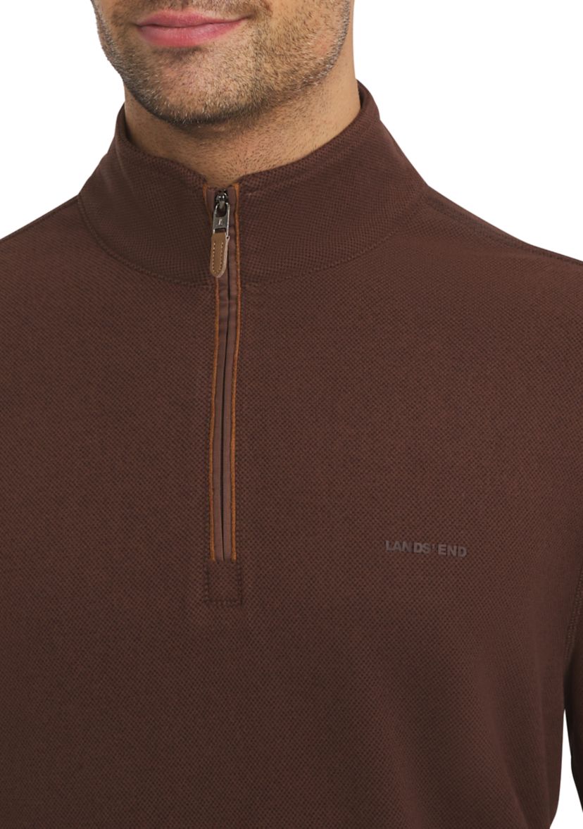 Mens Brushed Pique 1/4 Zip Pullover