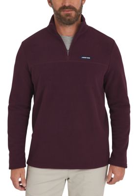 LANDS' END Men's Micro Polar Fleece 1/4 Zip Sweatshirt
