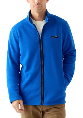 LANDS' END Men's Micro Polar Fleece Full Zip, Small