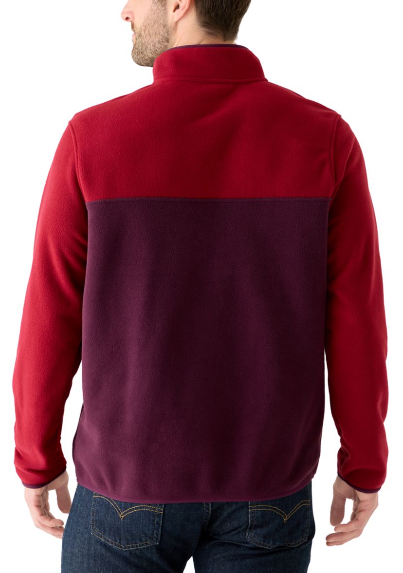 LANDS' END Color Block Snap Neck Top | Belk