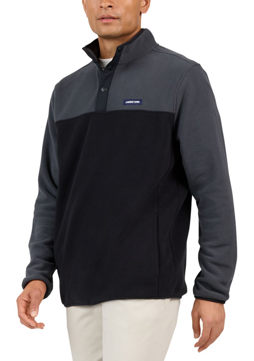 LANDS' END Color Block Snap Neck Top | Belk