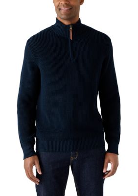 LANDS' END Men's 1/4 Zip Pullover
